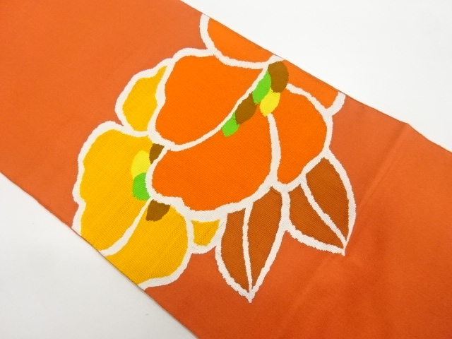 花模様織り出し名古屋帯